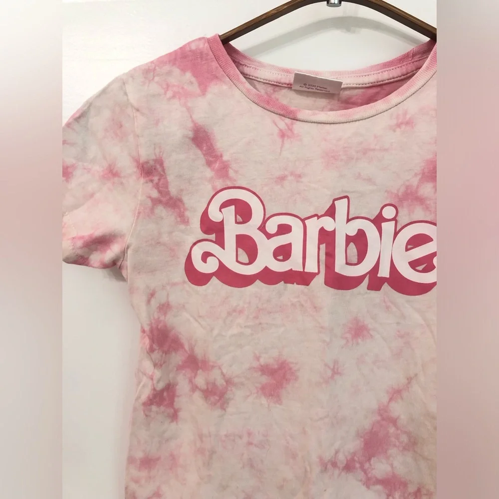 Barbie Pink Tie-Dye Short Sleeve Tee